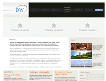 Tablet Screenshot of dwhealthandsafety.co.uk